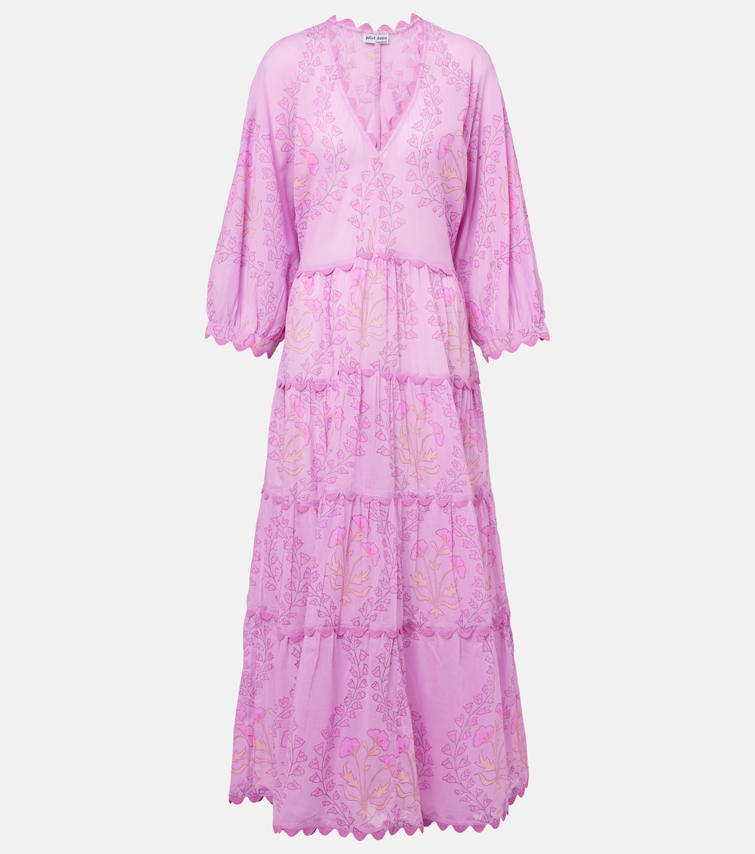 Robe longue en coton imprimé | Juliet Dunn