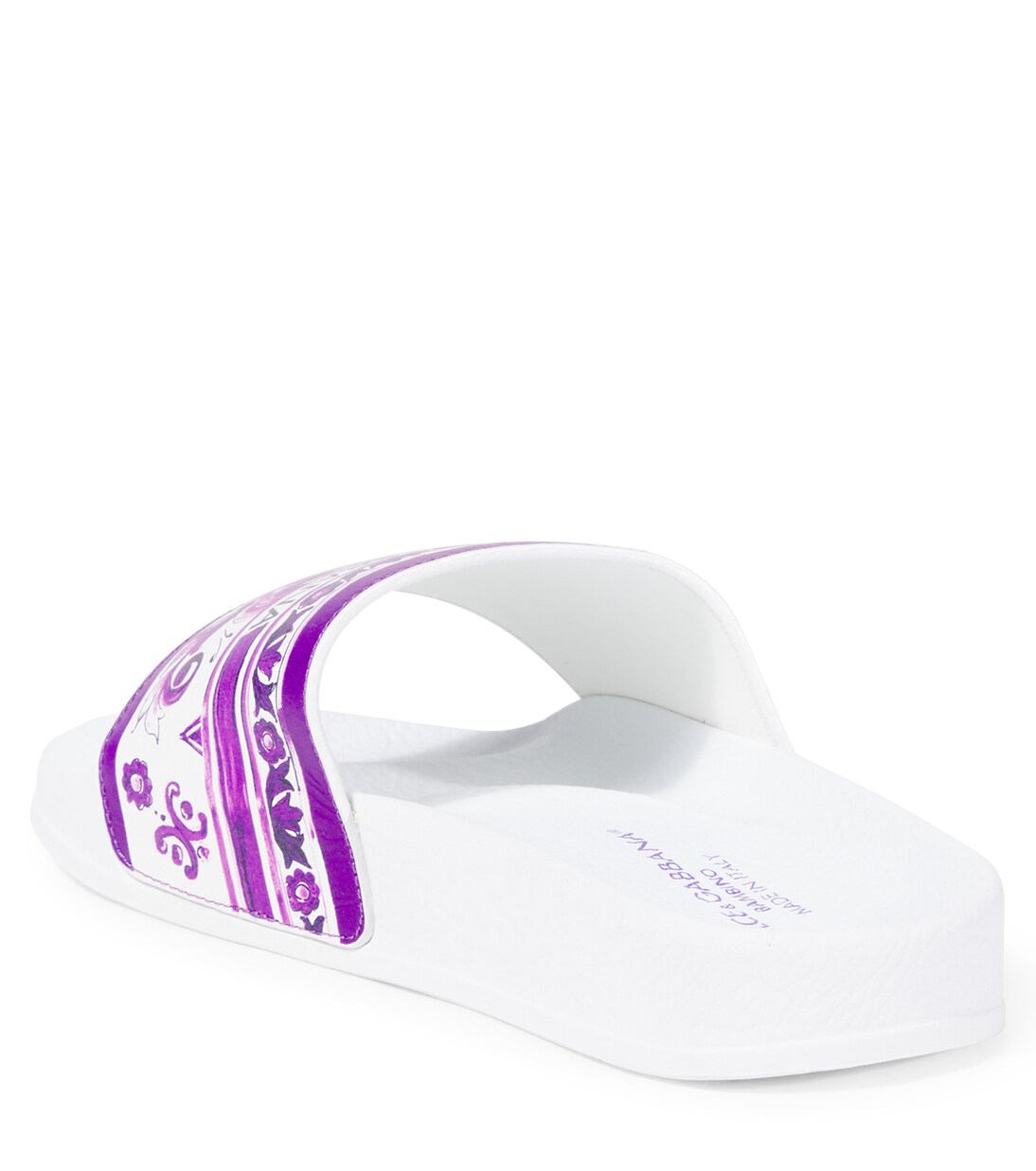 Majolica leather slides | Dolce&Gabbana Kids