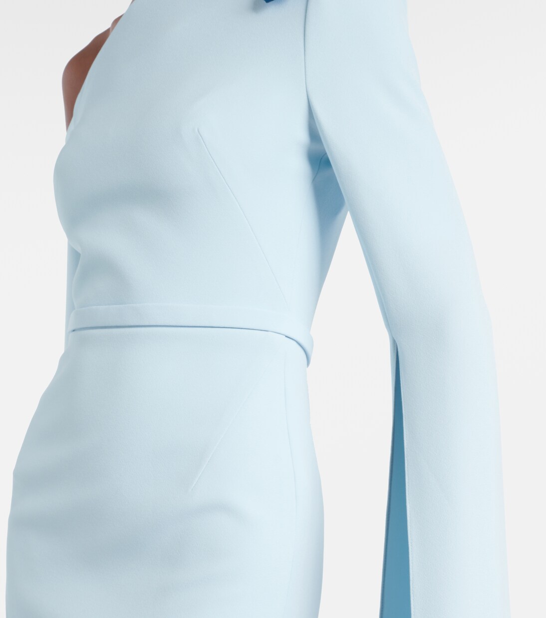 Abito lungo Rinna in crêpe con decorazioni | Safiyaa