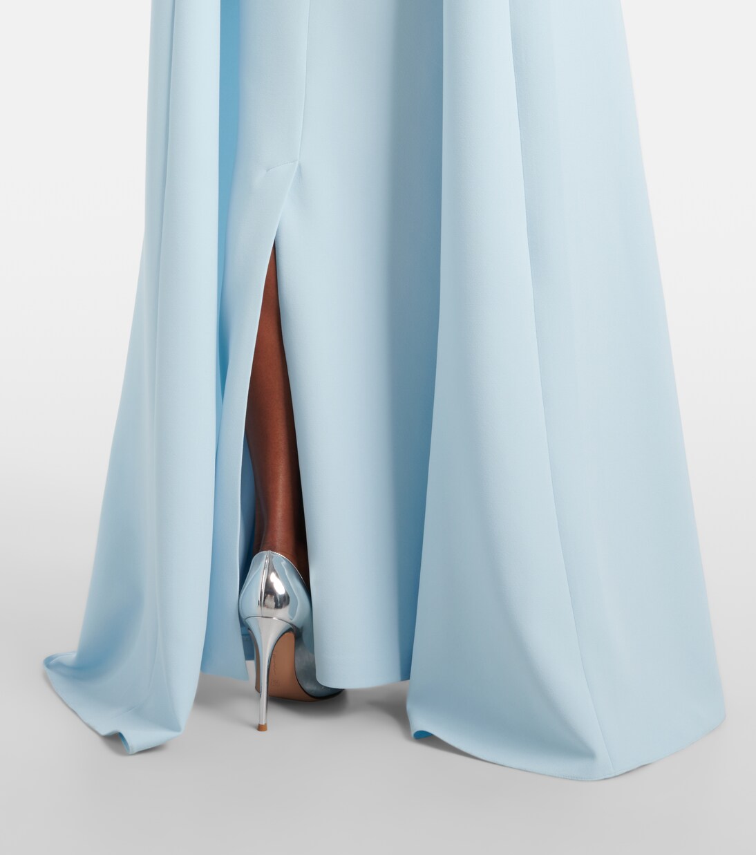 Abito lungo Rinna in crêpe con decorazioni | Safiyaa