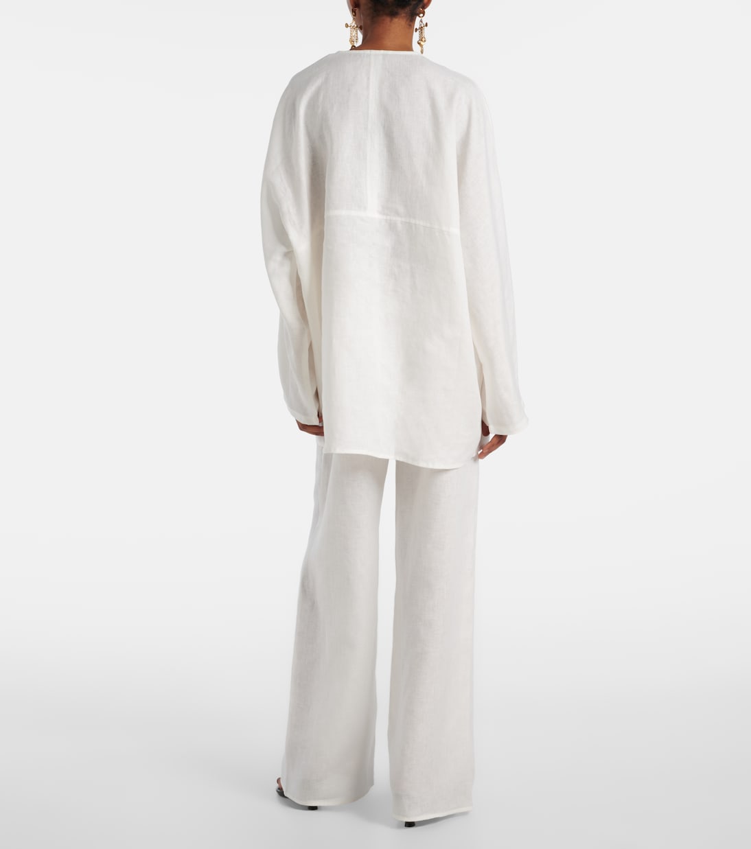 Oversize-Top aus Leinen | Asceno