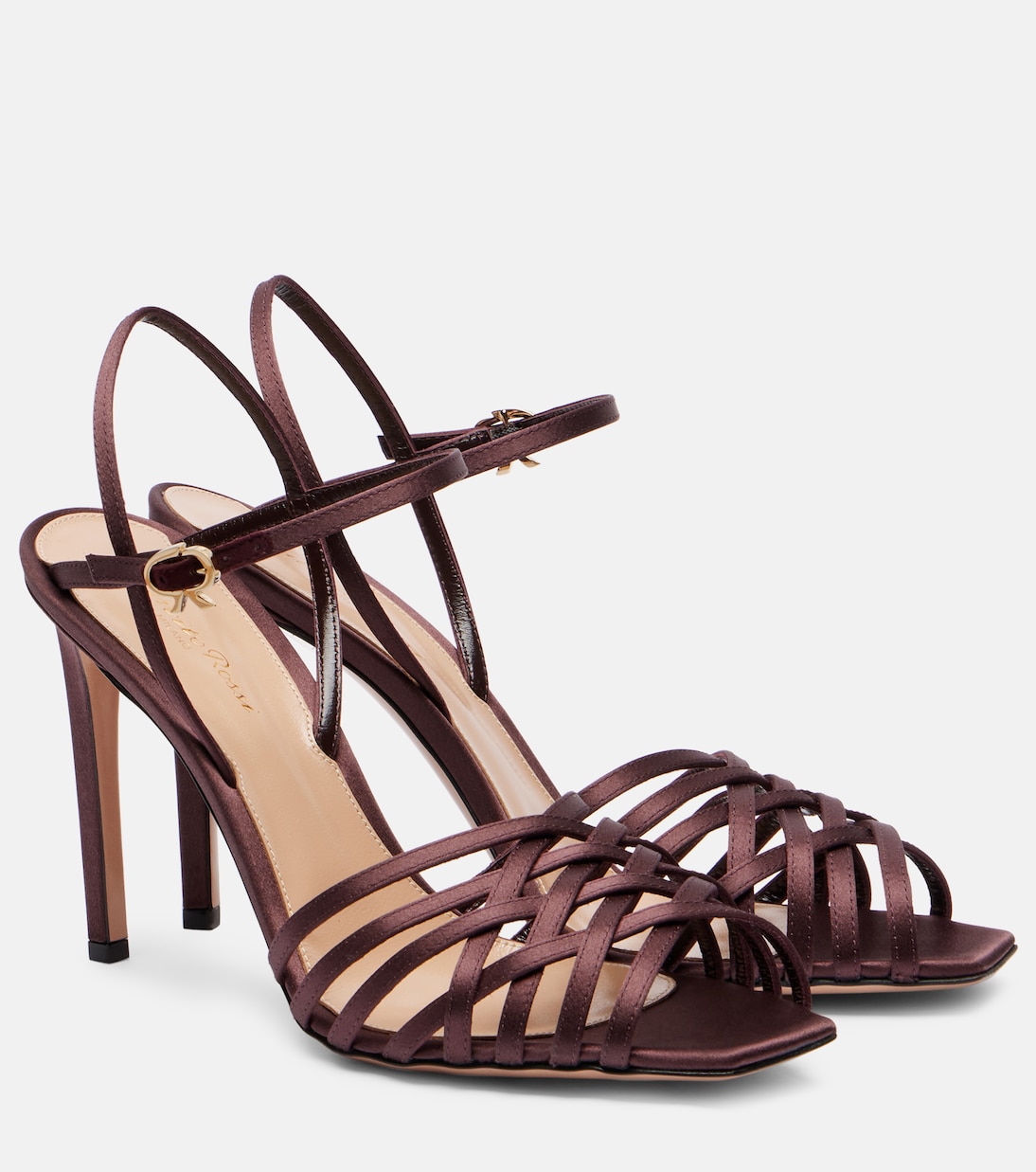 Kerry 95 satin sandals | Gianvito Rossi