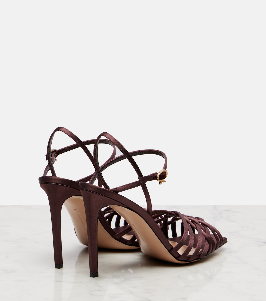 Kerry 95 satin sandals | Gianvito Rossi