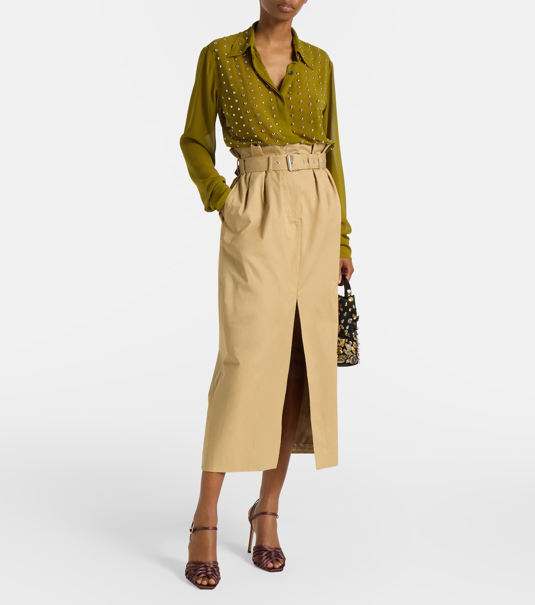 Kerry 95 satin sandals | Gianvito Rossi