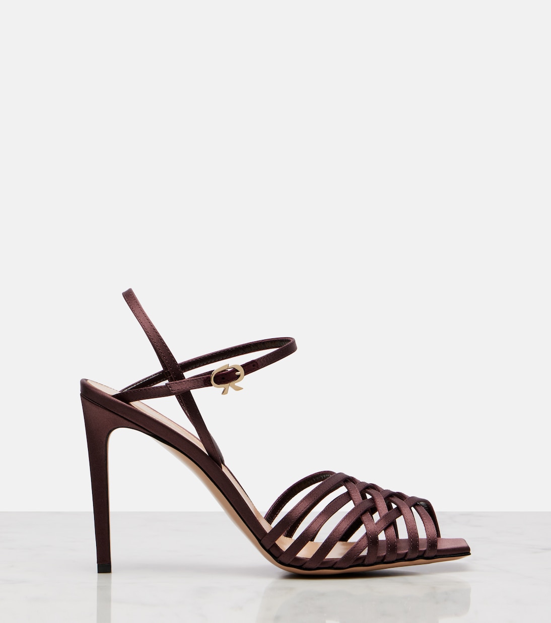 Kerry 95 satin sandals | Gianvito Rossi