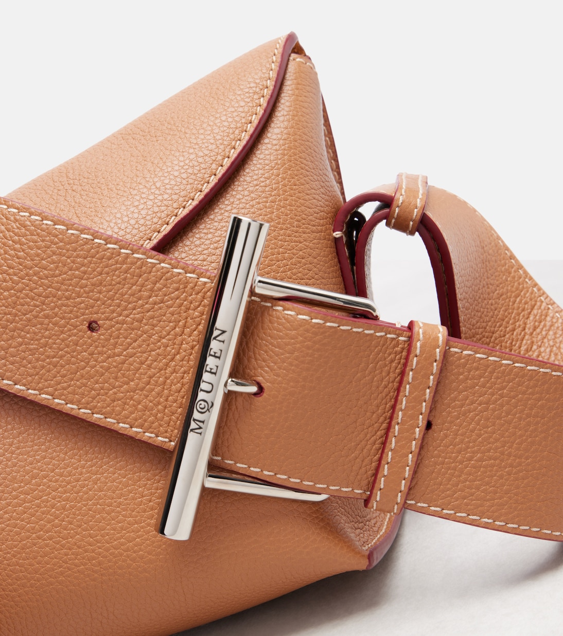 T-Bar leather shoulder bag | McQueen