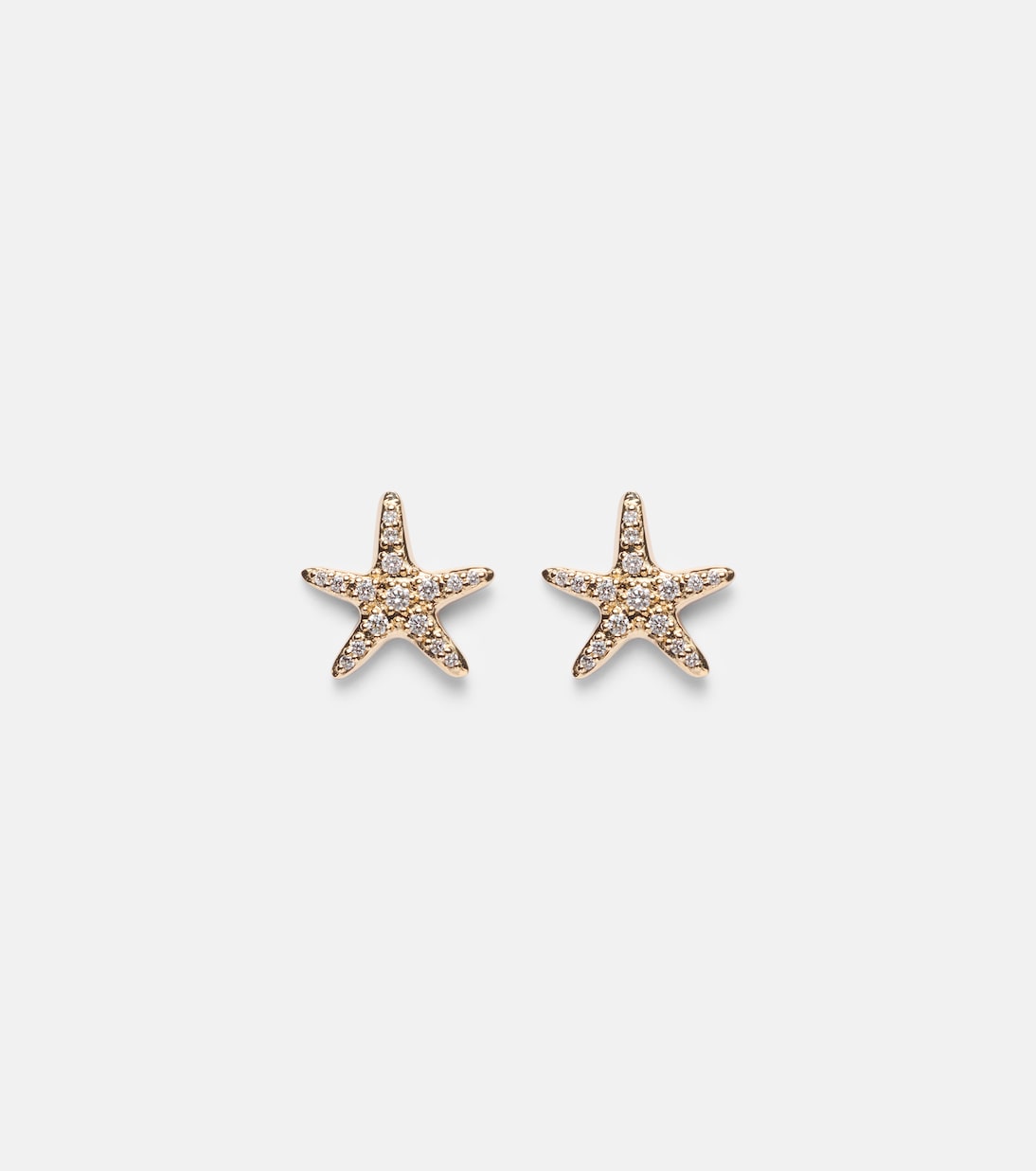 Orecchini Starfish in oro 14kt con diamanti | Sydney Evan