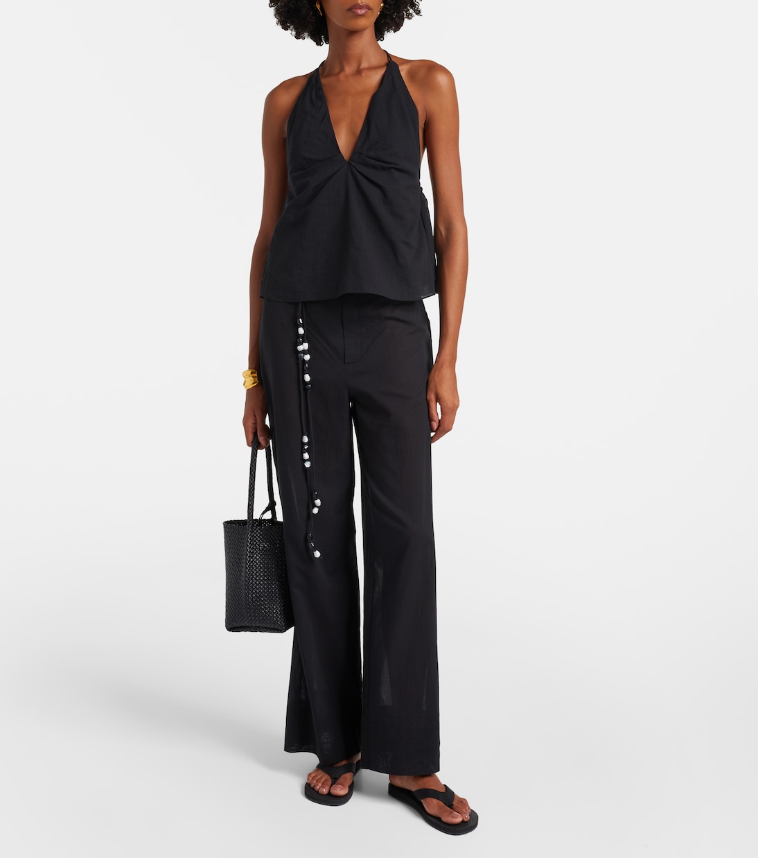 Weite Hose Azura aus Baumwolle | SIR