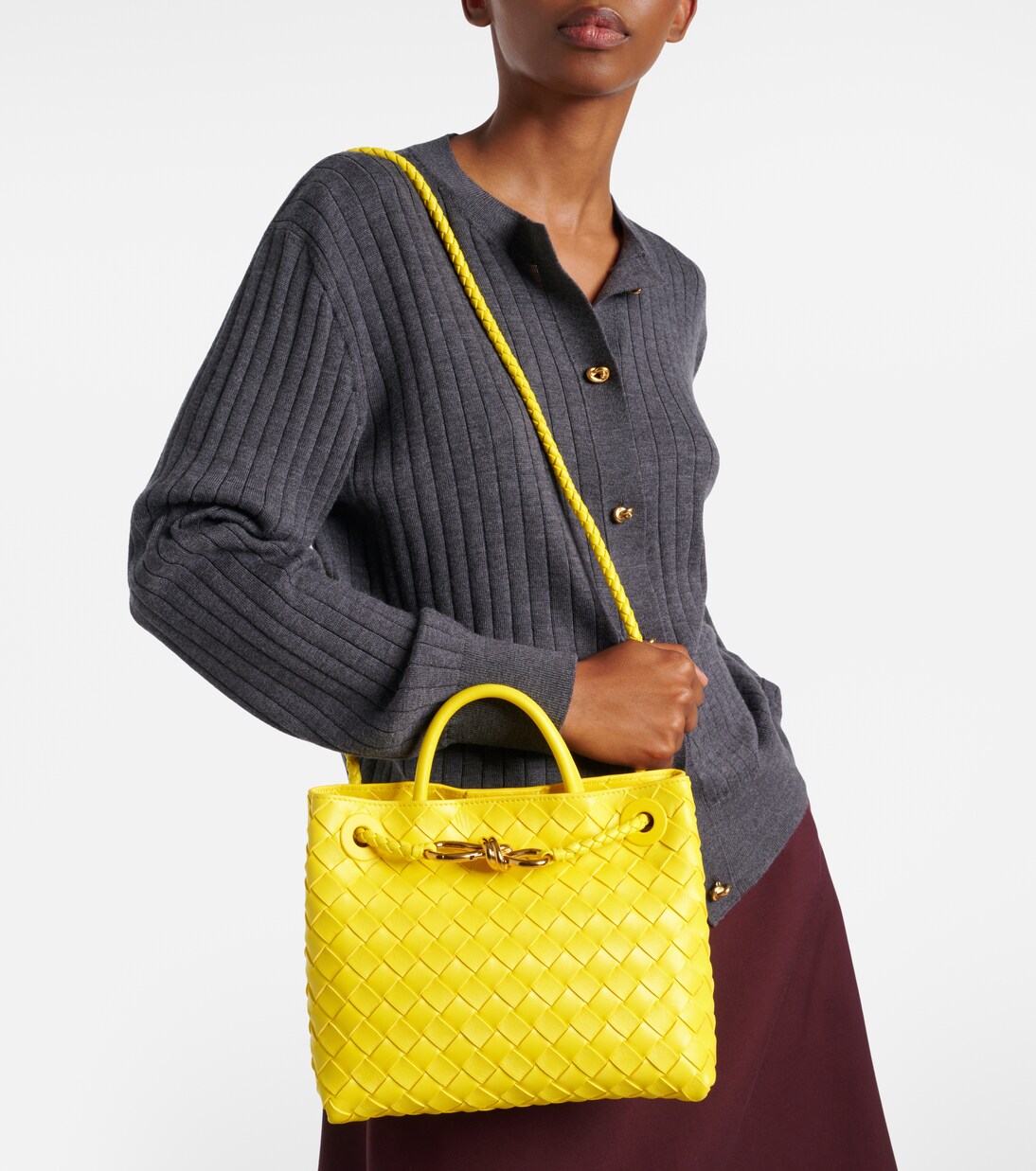 Sac Andiamo Small en cuir | Bottega Veneta