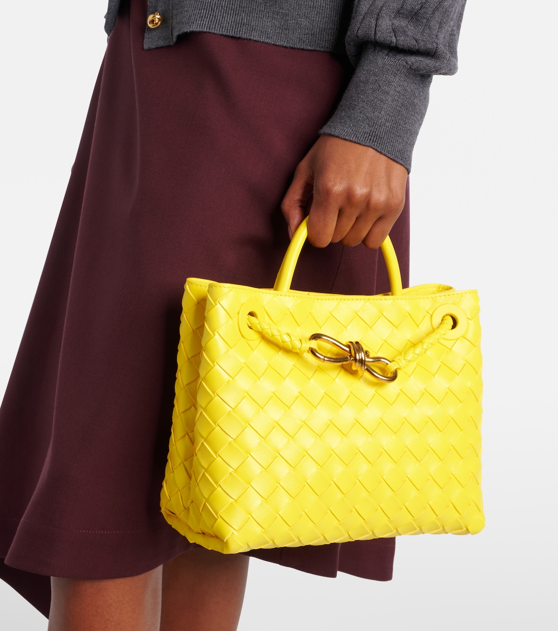 Sac Andiamo Small en cuir | Bottega Veneta
