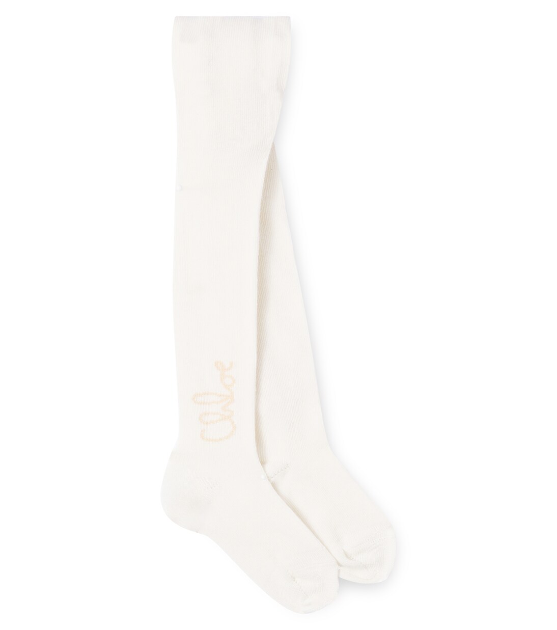 Baby logo cotton-blend tights | Chloé Kids