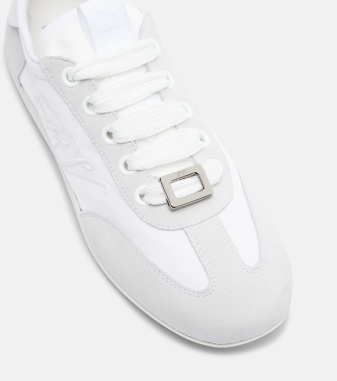 Viv Low suede-trimmed sneakers | Roger Vivier