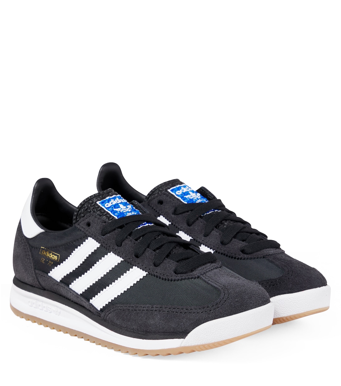 SL 72 suede-trimmed sneakers | Adidas Originals Kids