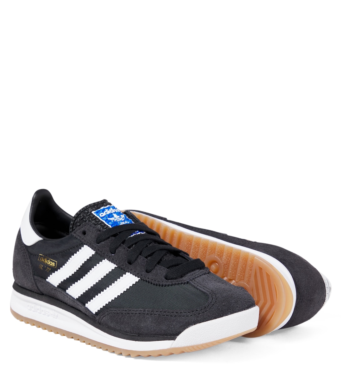 SL 72 suede-trimmed sneakers | Adidas Originals Kids