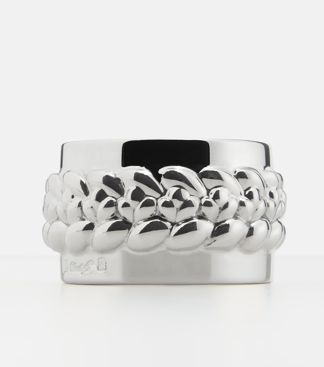 Babylone silver-plated napkin ring | Christofle