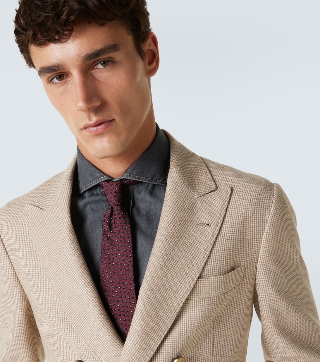 Silk jacquard tie | Brunello Cucinelli