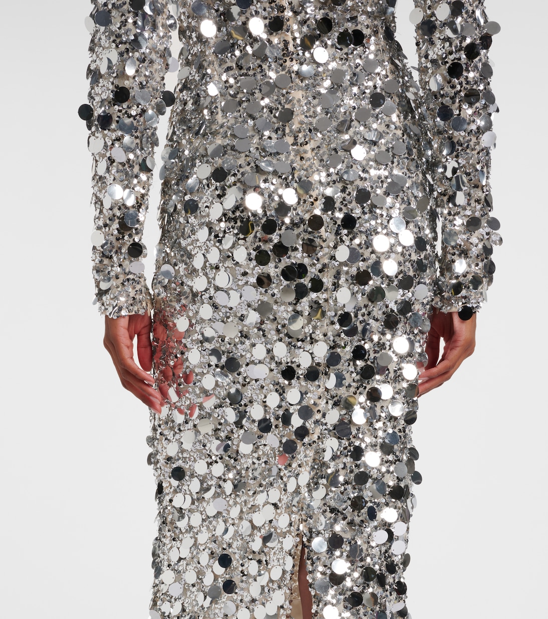 Midikleid mit Pailletten | Dolce&Gabbana