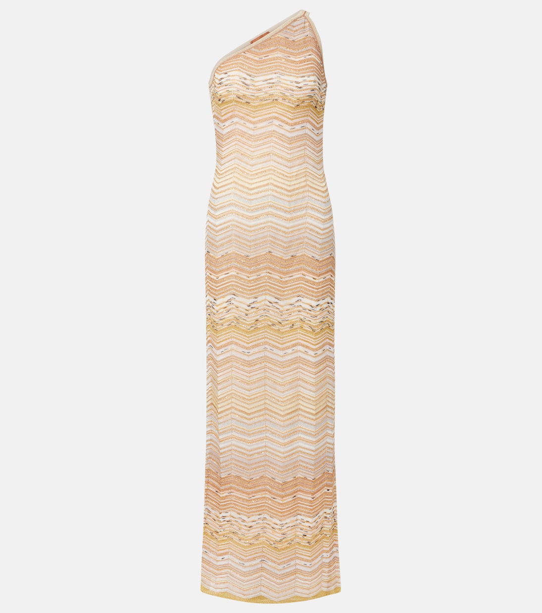 Zigzag lamé maxi dress | Missoni