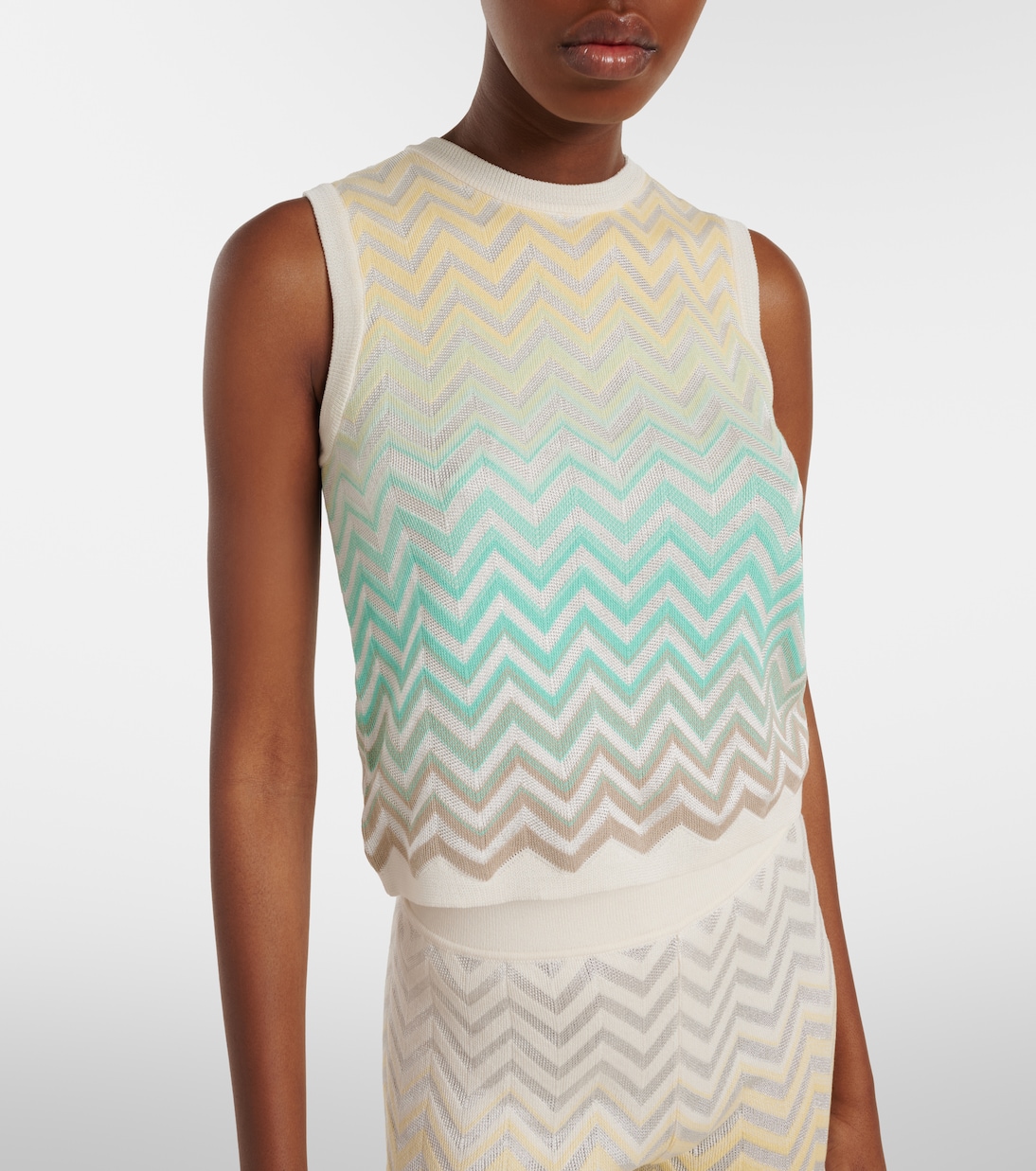 Zigzag cotton-blend top | Missoni