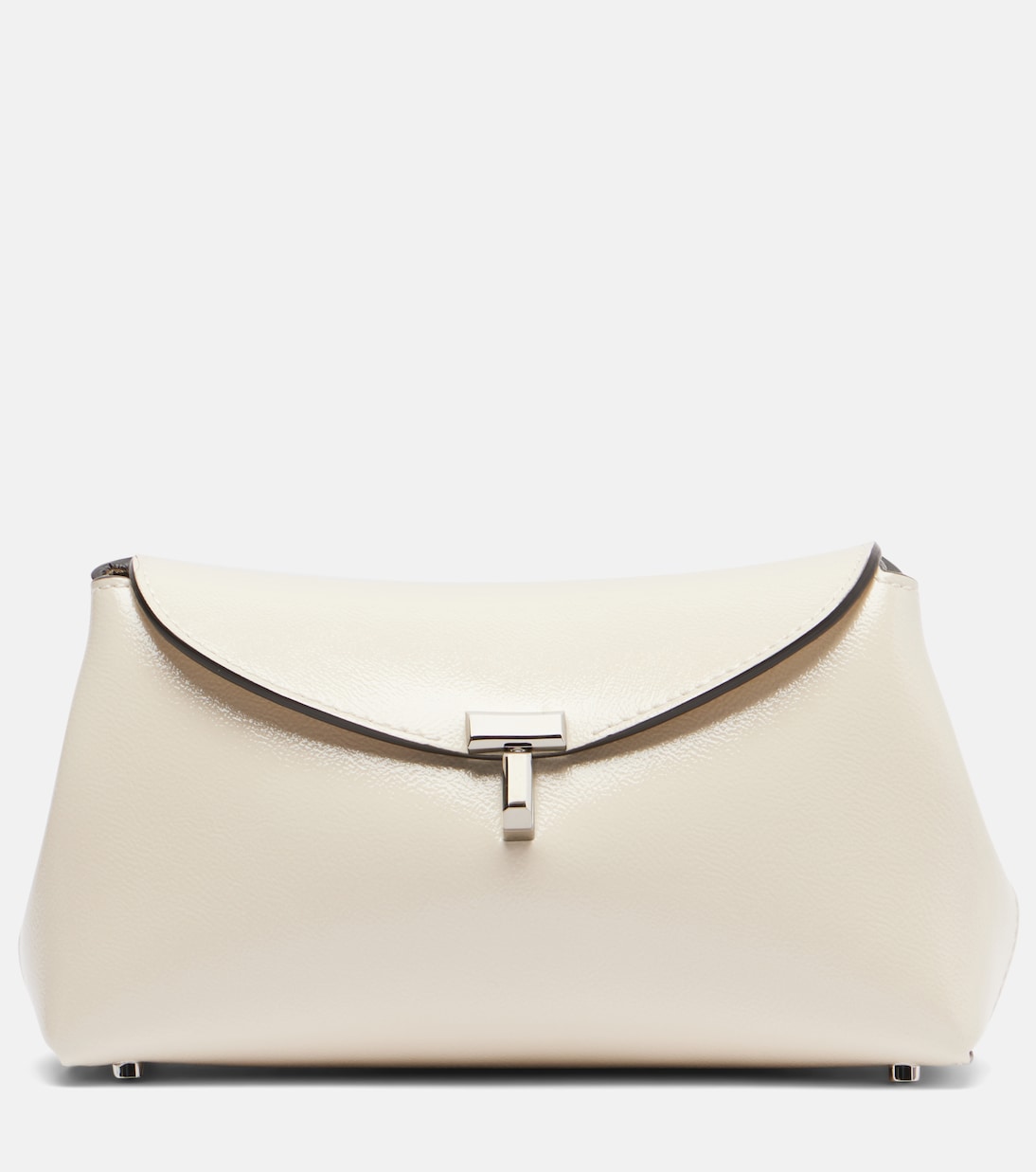 T-Lock Mini leather clutch | Toteme