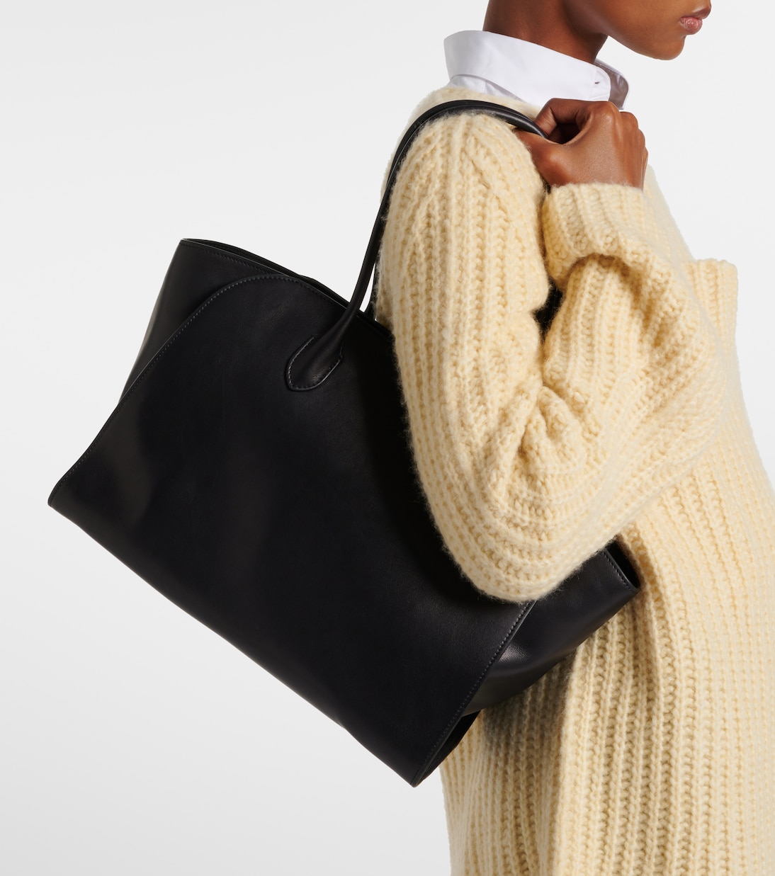 Marlo 14 leather tote bag | The Row