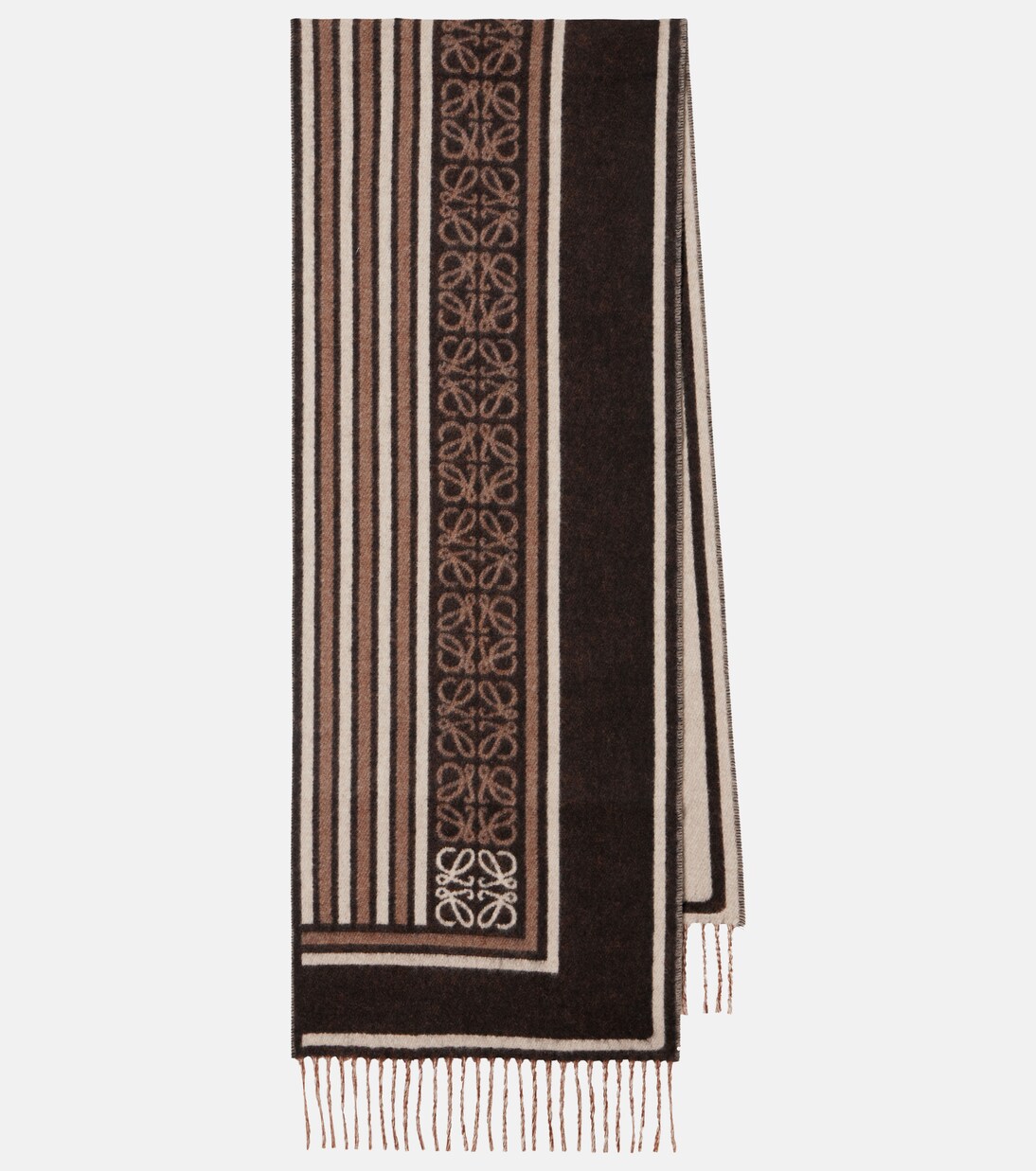Anagram wool and cashmere jacquard scarf | Loewe