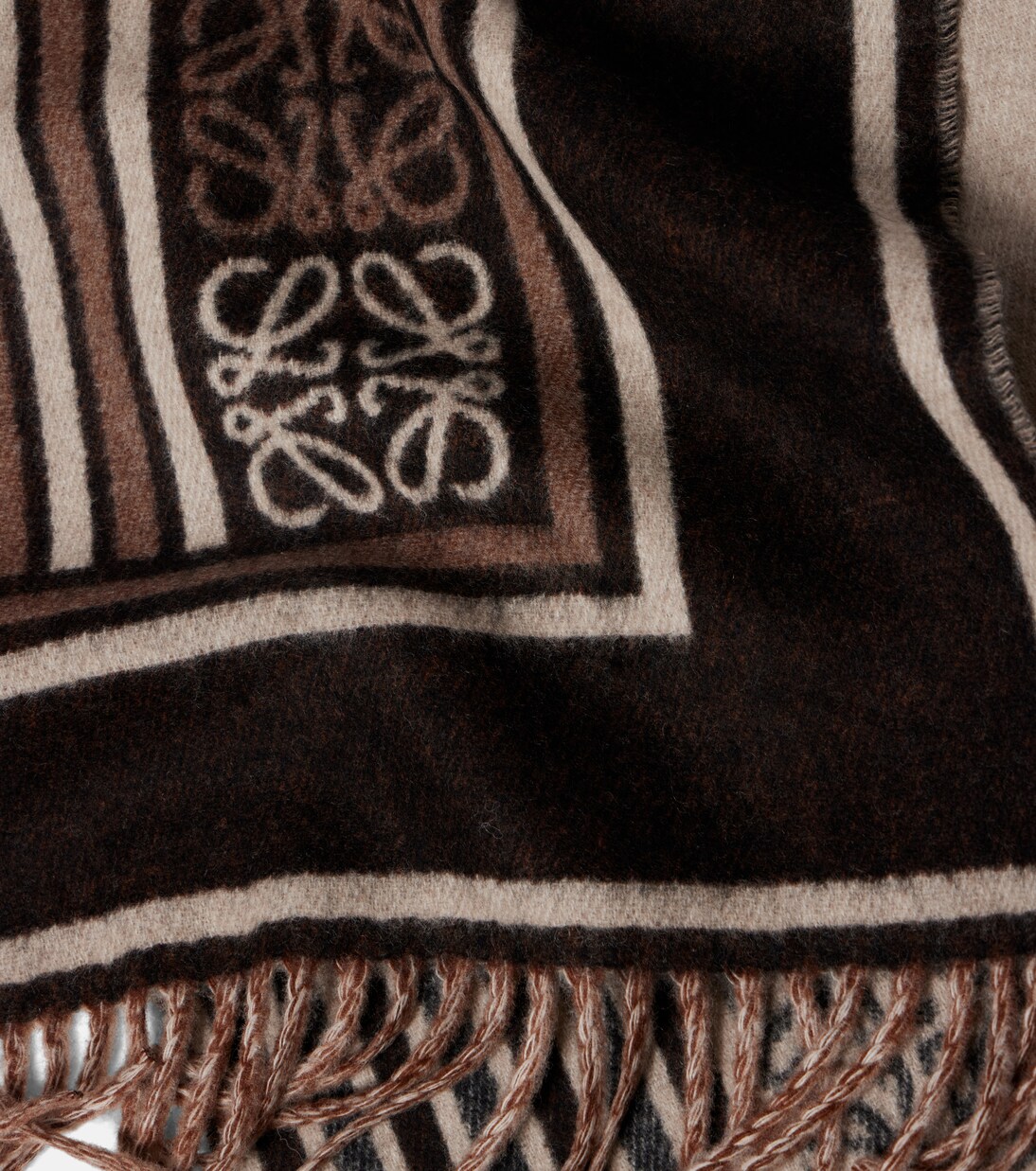 Anagram wool and cashmere jacquard scarf | Loewe