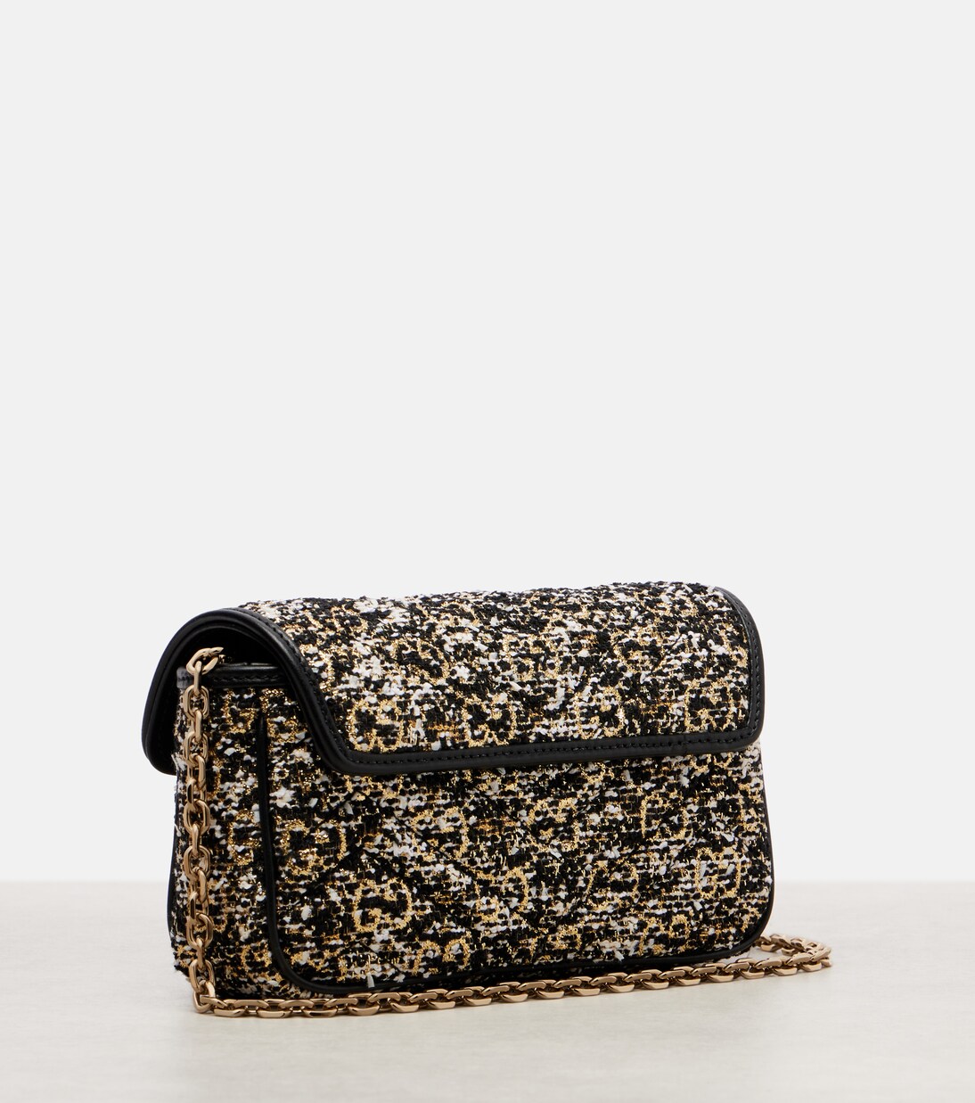 Bolso al hombro GG Marmont Mini de tweed | Gucci
