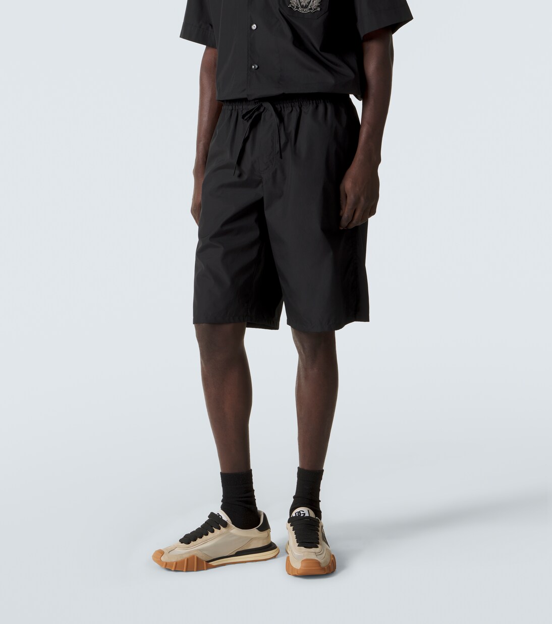 Bermudas Vanity de popelín de algodón | Dolce&Gabbana