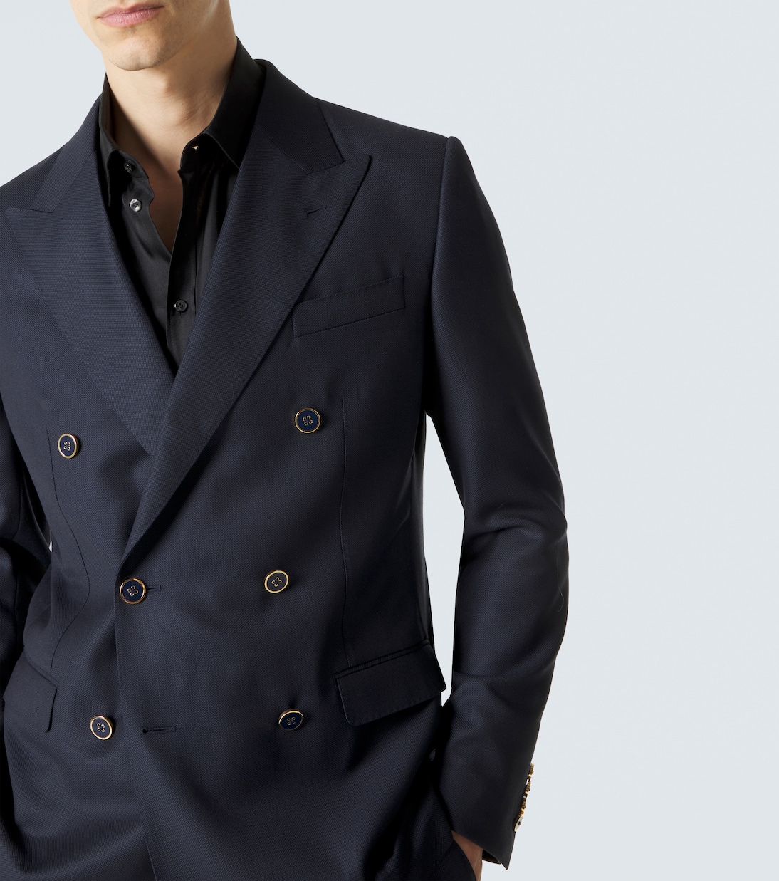Double-breasted virgin wool blazer | Dolce&Gabbana