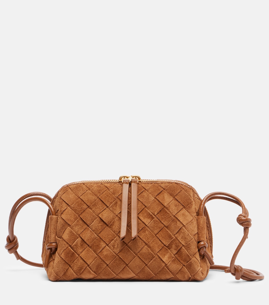 Schultertasche Concert Mini aus Veloursleder | Bottega Veneta