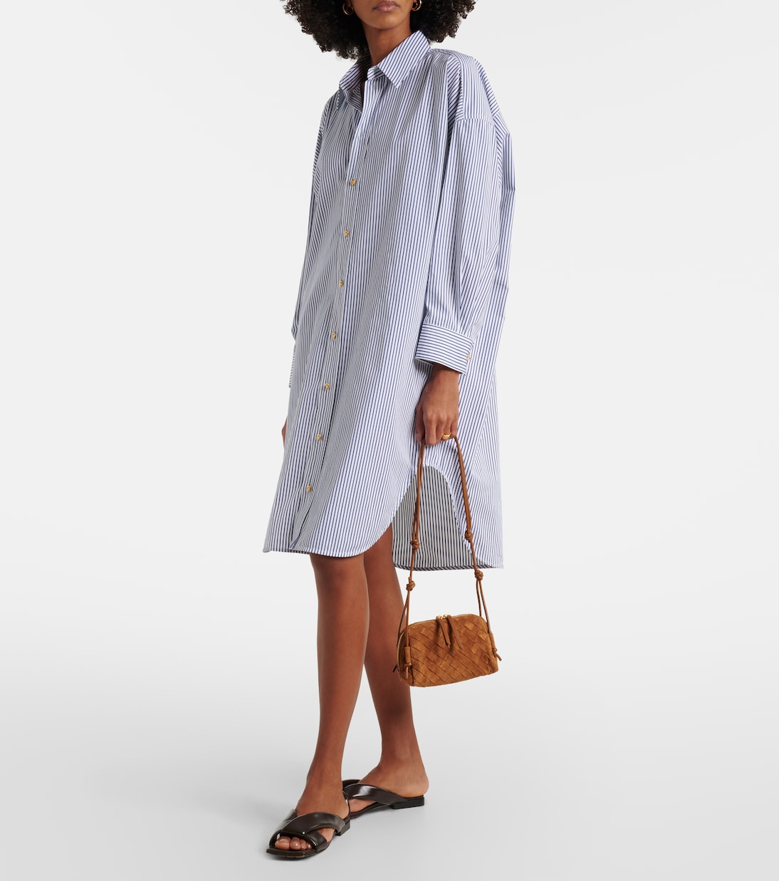 Schultertasche Concert Mini aus Veloursleder | Bottega Veneta