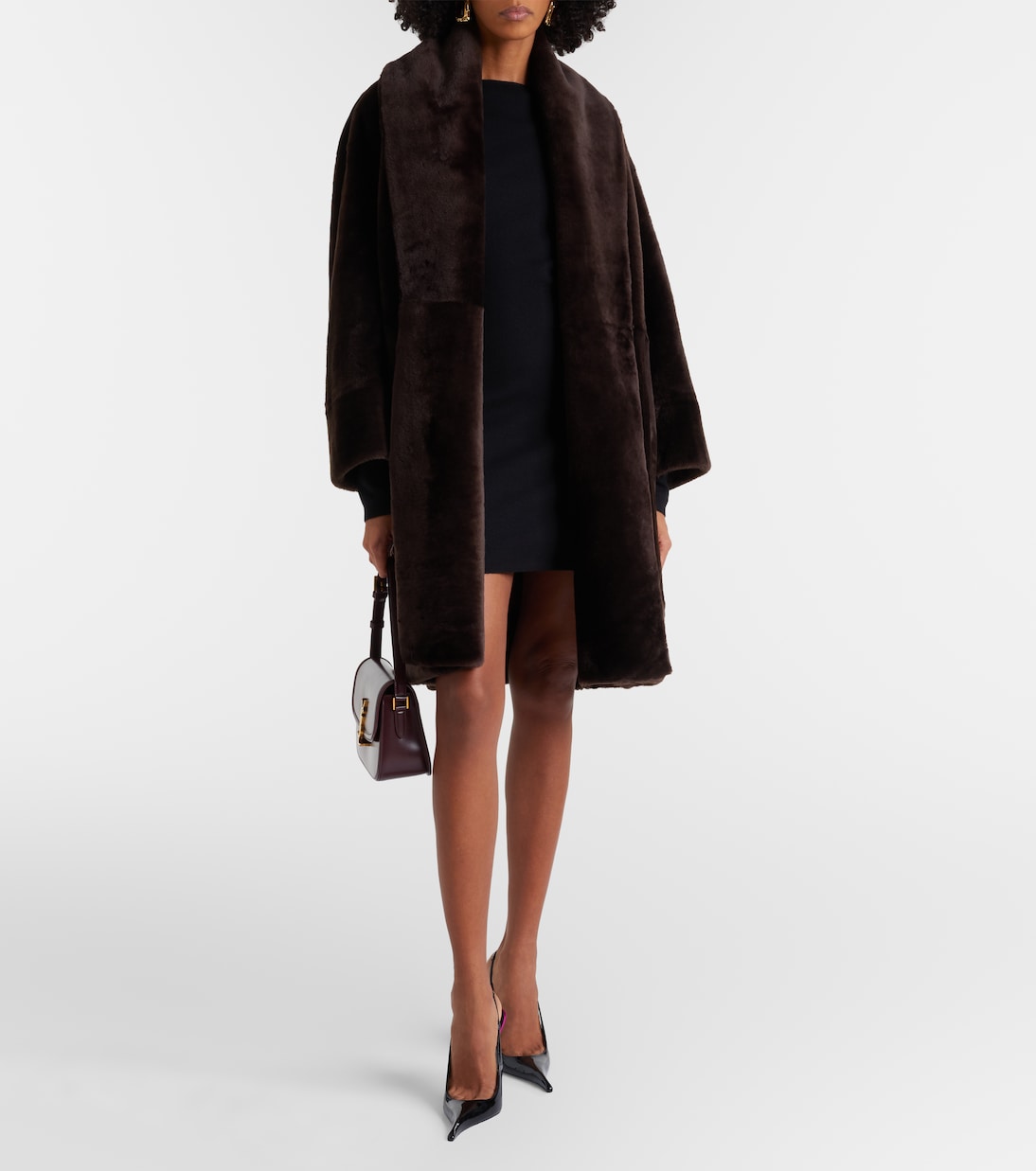 Juno shearling wrap coat | Nour Hammour