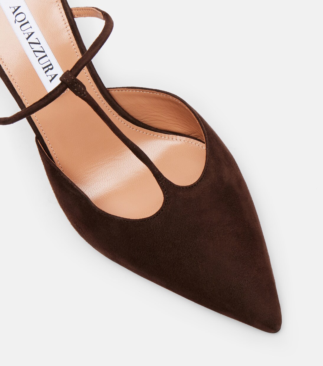 Mules Sorbonne 85 in suede | Aquazzura