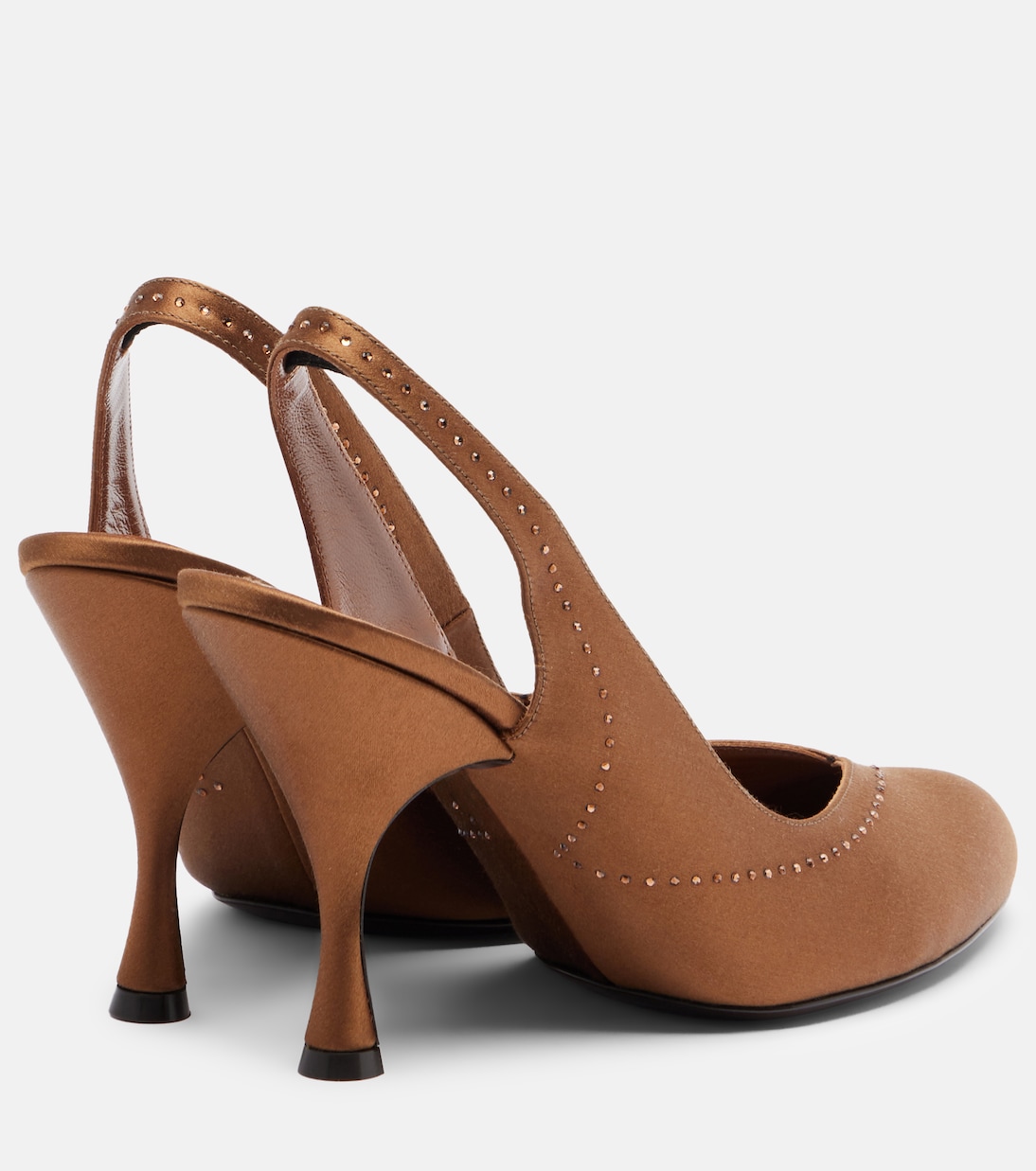 Slingback-Pumps Star Dust 95 aus Satin | Herbert Levine