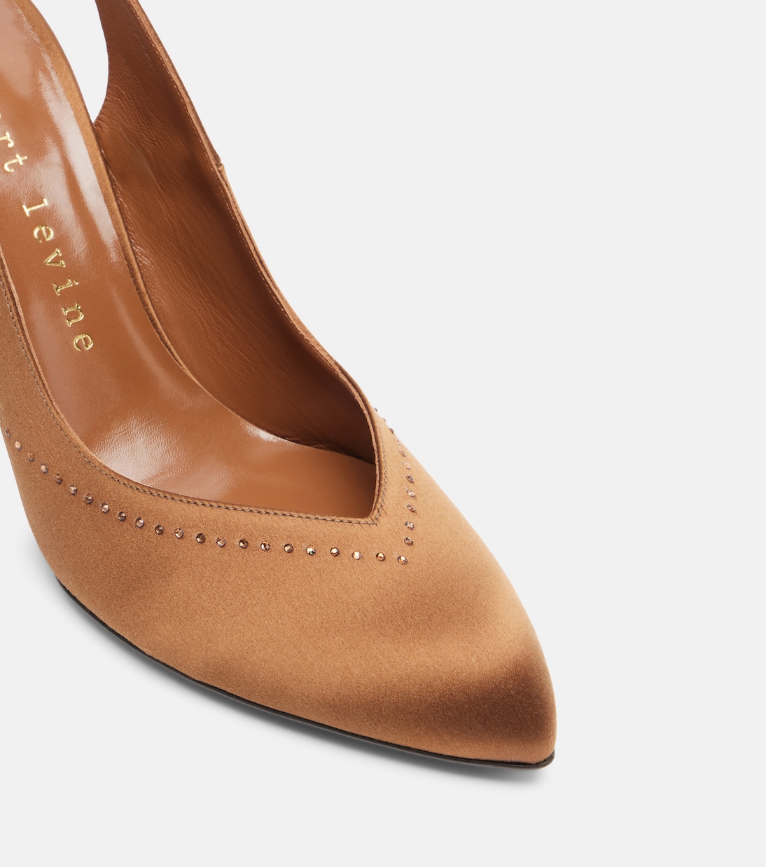 Slingback-Pumps Star Dust 95 aus Satin | Herbert Levine