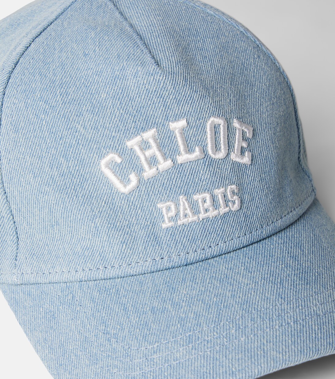 Logo denim baseball cap | Chloé Kids