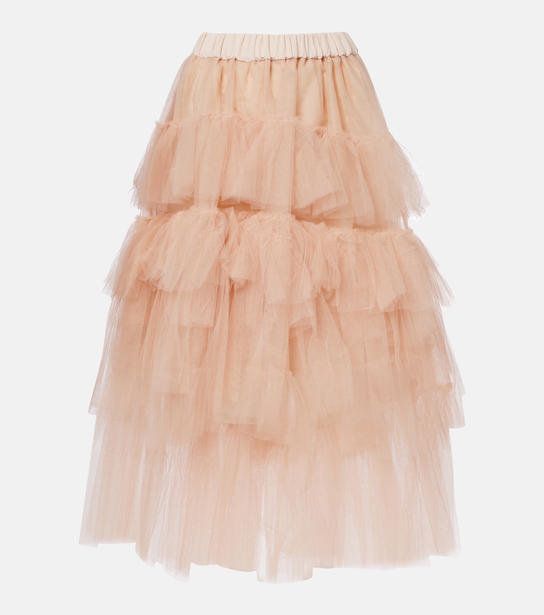 Ruffled tulle midi skirt | Simone Rocha