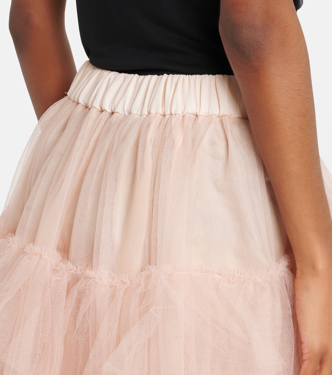 Ruffled tulle midi skirt | Simone Rocha