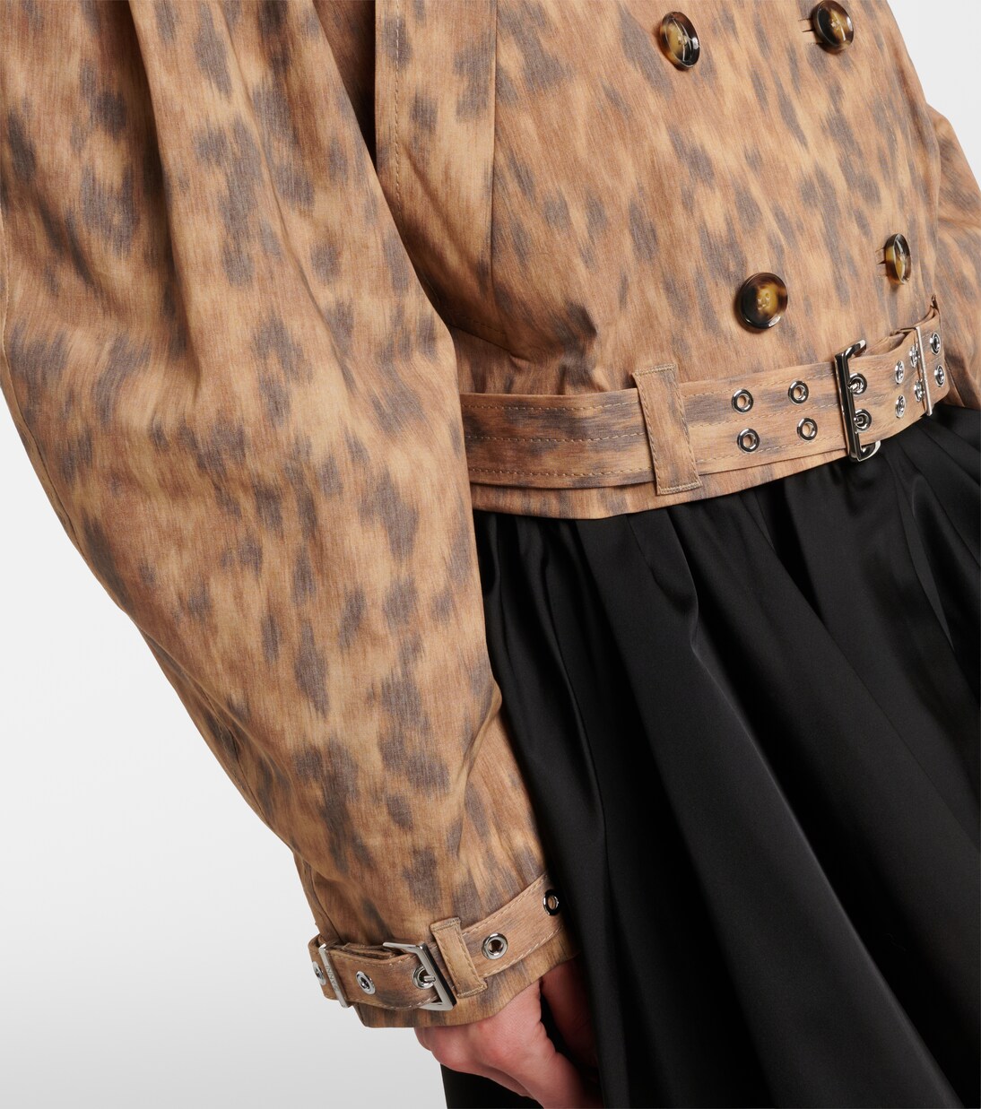 Printed cotton-blend jacket | Ganni