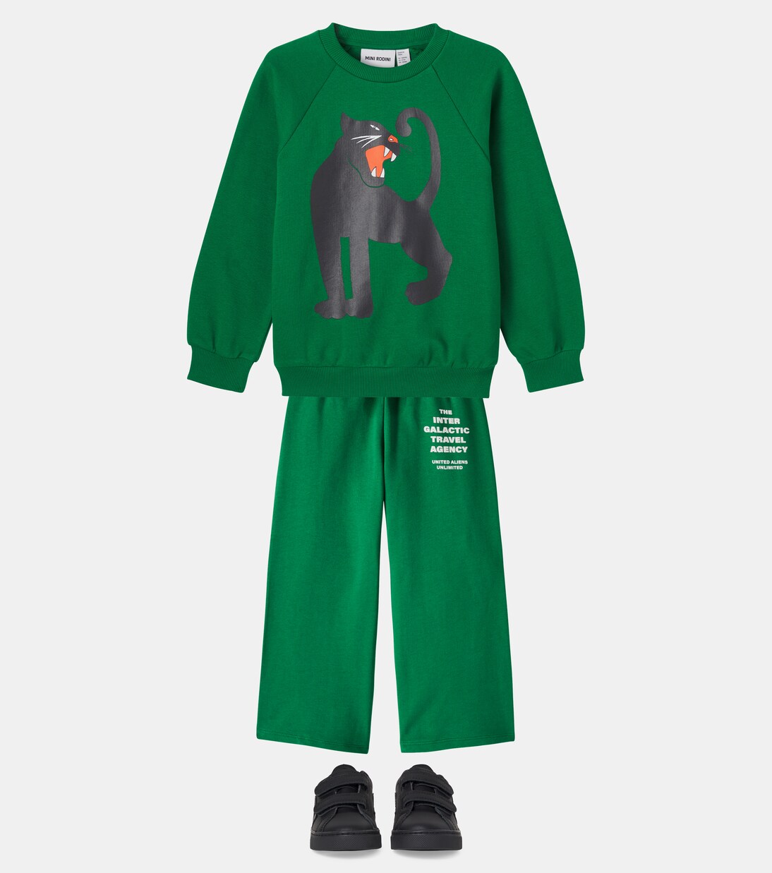 Panther cotton jersey sweatshirt | Mini Rodini