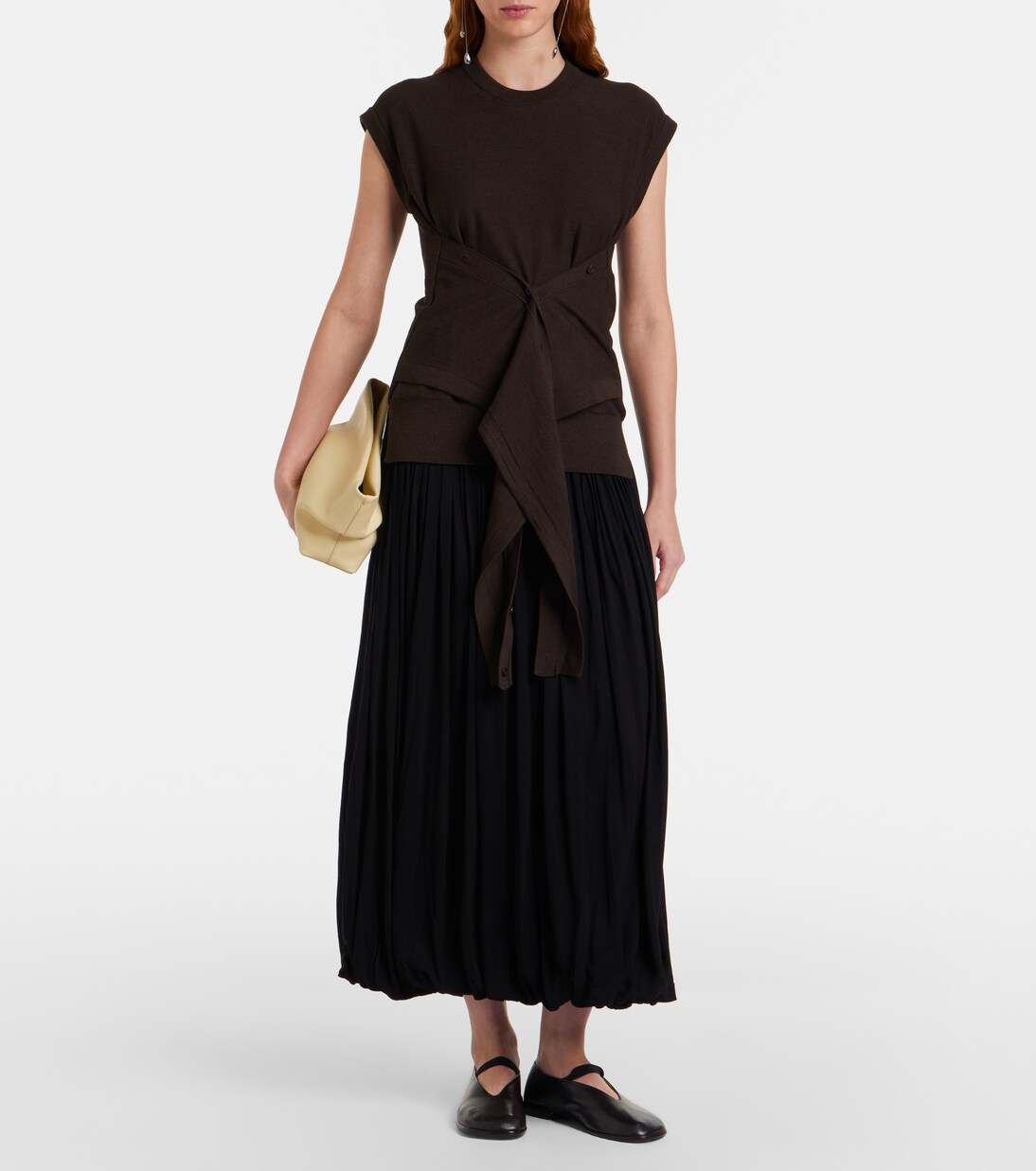 Glove leather ballet flats | Lemaire