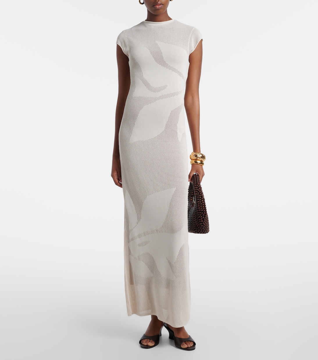 Solange knitted semi-sheer maxi dress | SIR