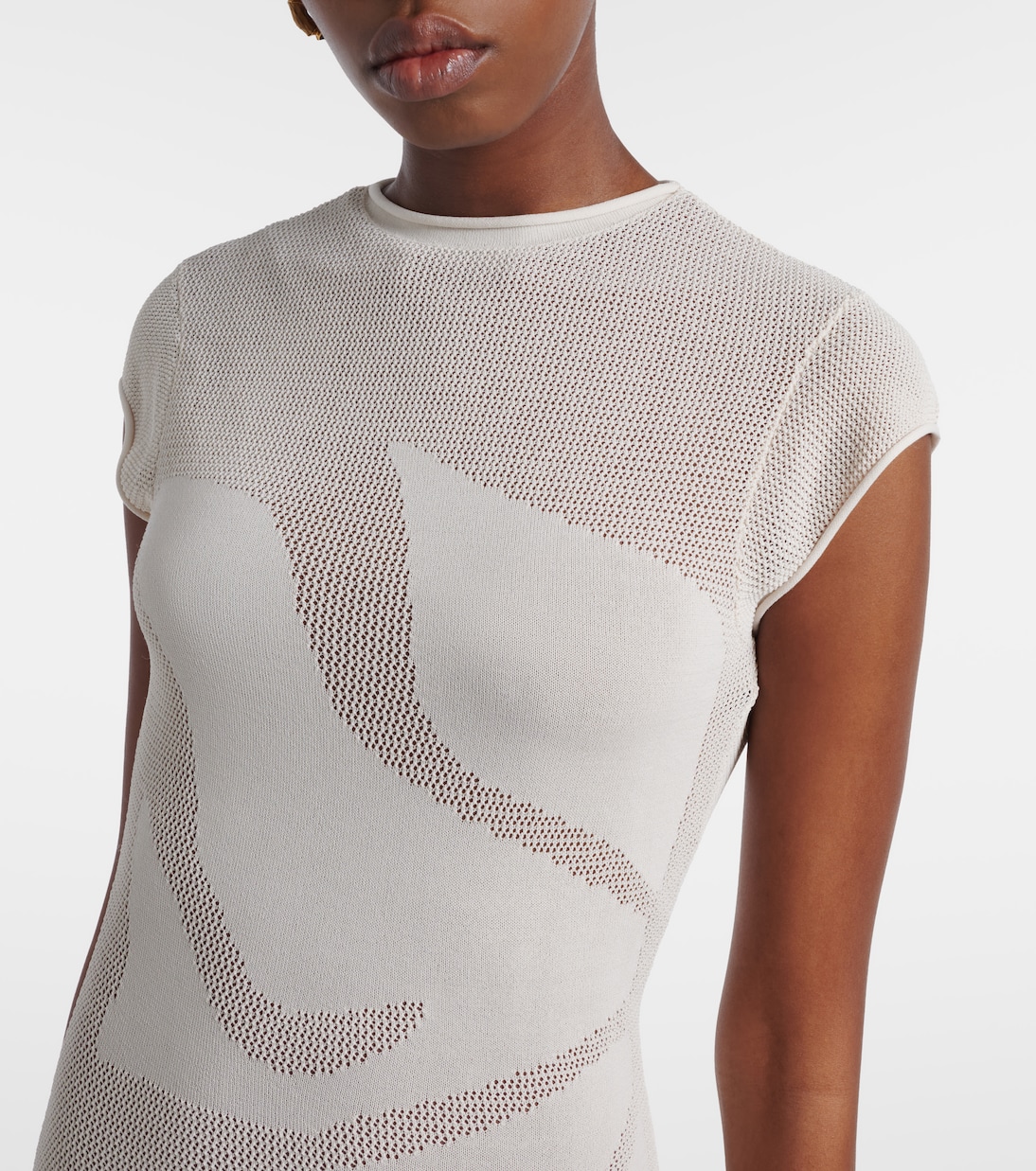 Solange knitted semi-sheer maxi dress | SIR