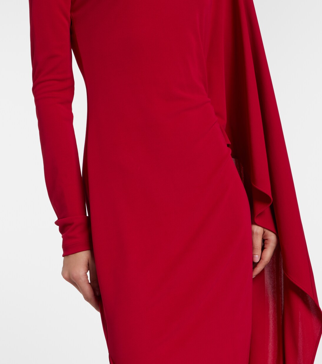Caped crêpe jersey minidress | Stella McCartney
