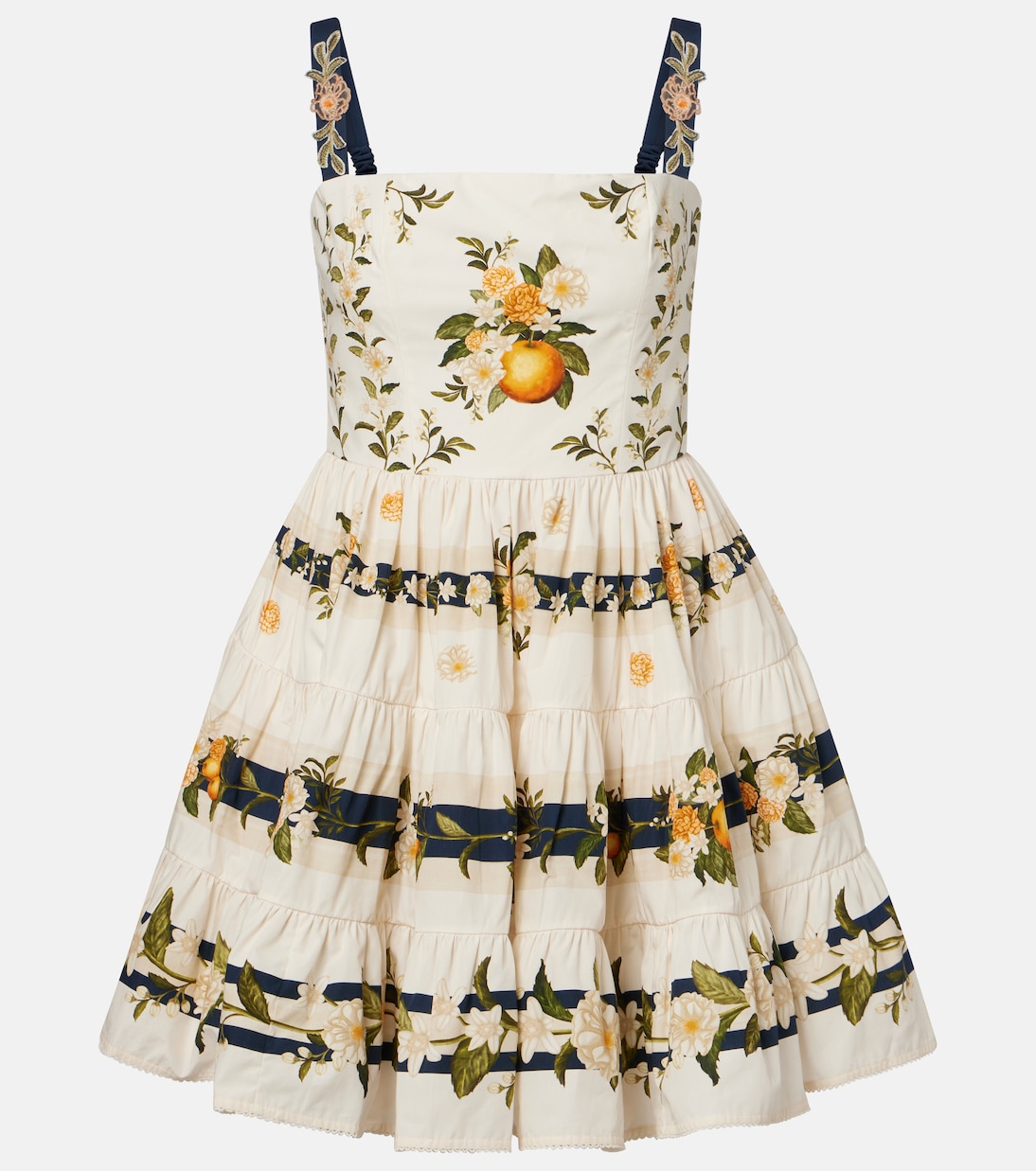 Lima floral cotton minidress | Agua by Agua Bendita