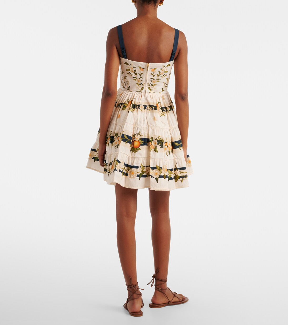 Lima floral cotton minidress | Agua by Agua Bendita