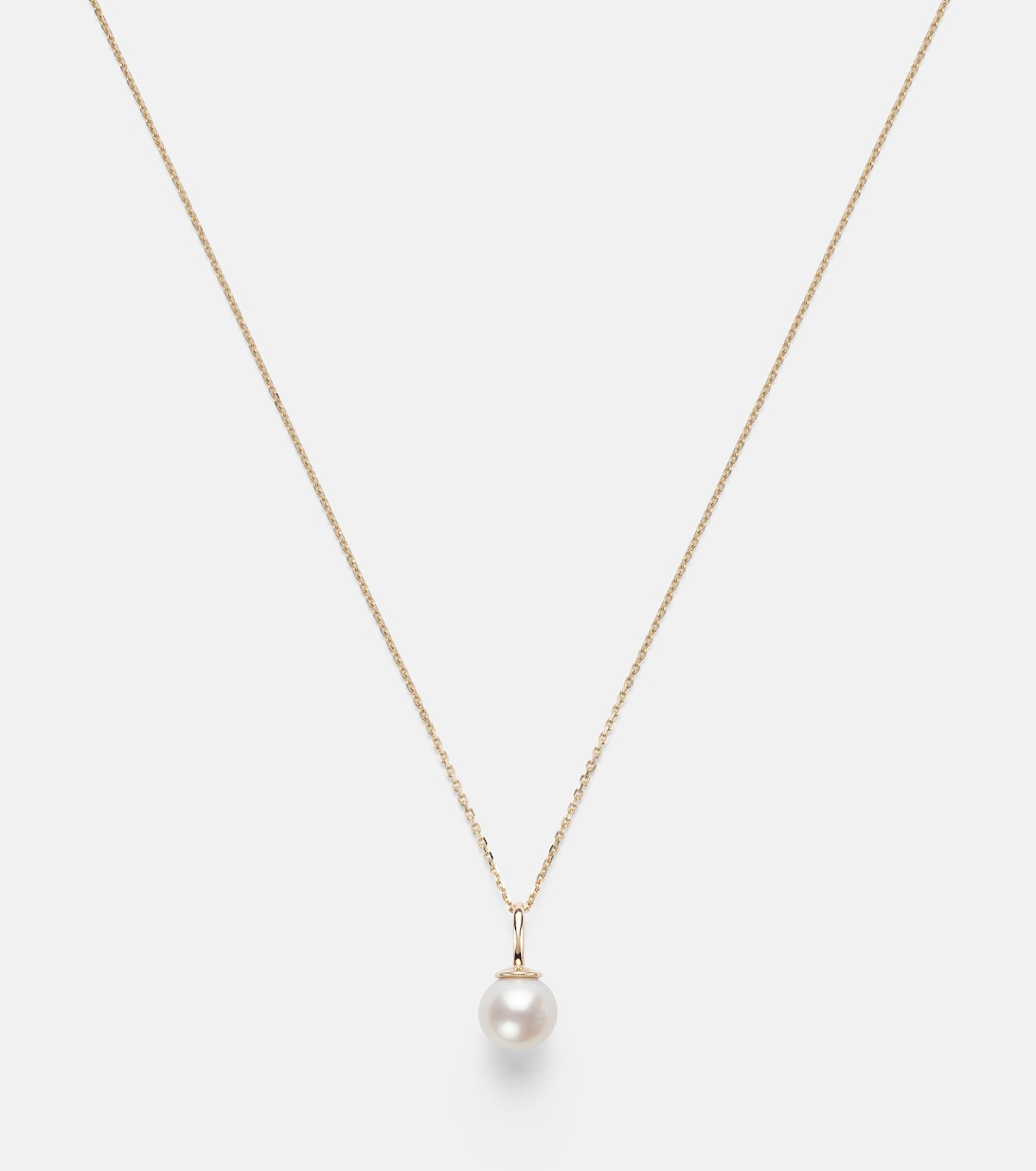 Essential 18kt gold necklace with pearl | Stone and Strand