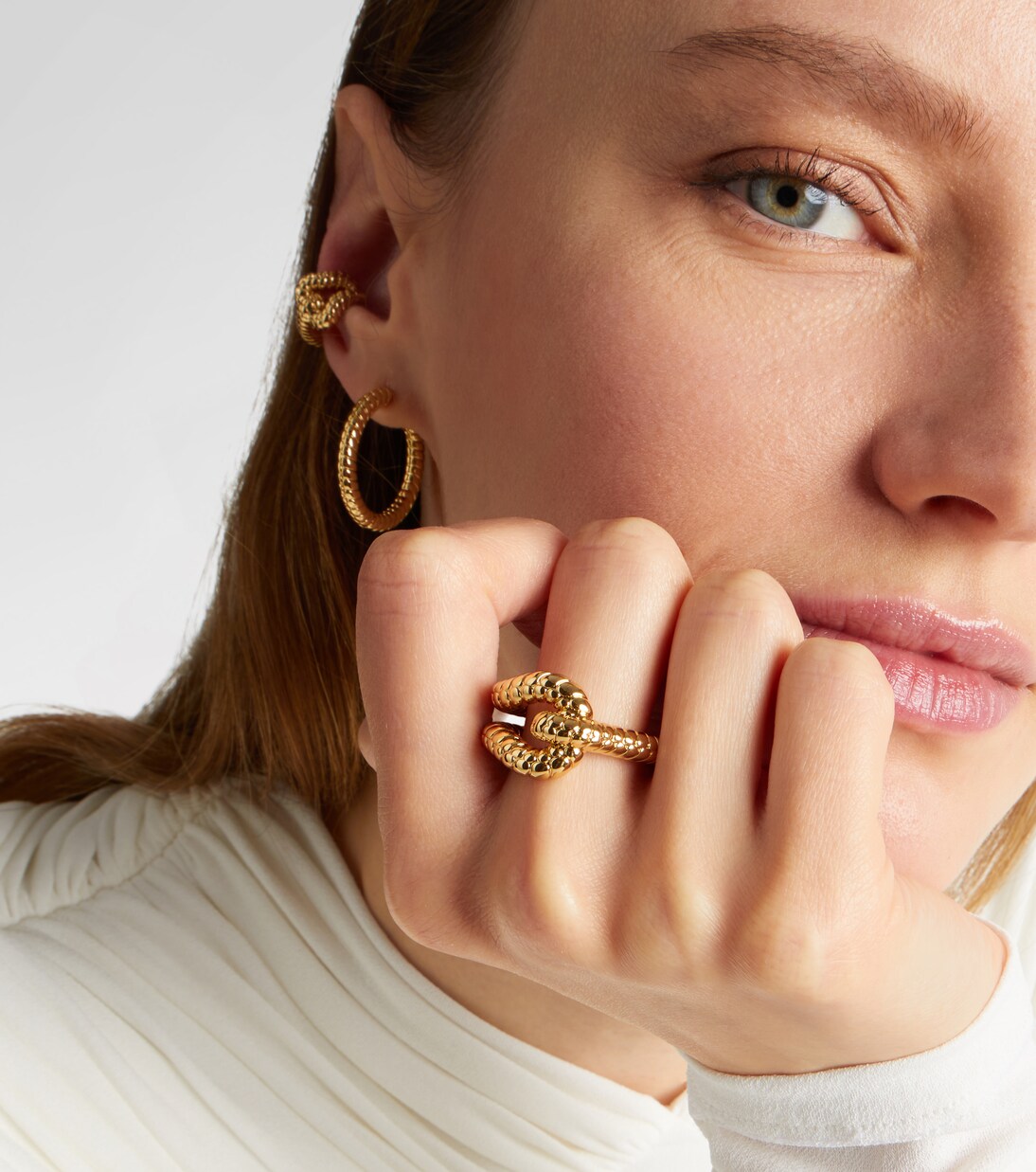 Madison Avenue gold-plated ring | Jennifer Fisher