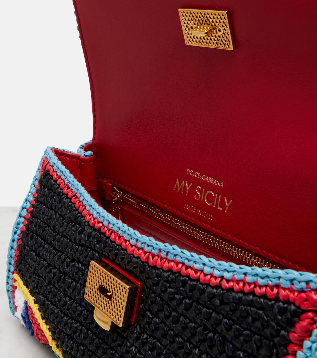 My Sicily Mini crochet top-handle bag | Dolce&Gabbana